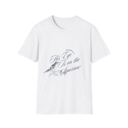 Sparrow Graphic Tee — "His Eye Is on the Sparrow" Inspirational Bird Shirt