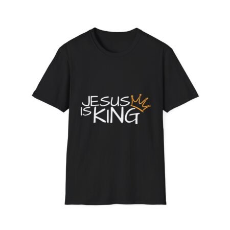 Jesus Is King T-Shirt — Faith Graphic Tee with Crown Accent
