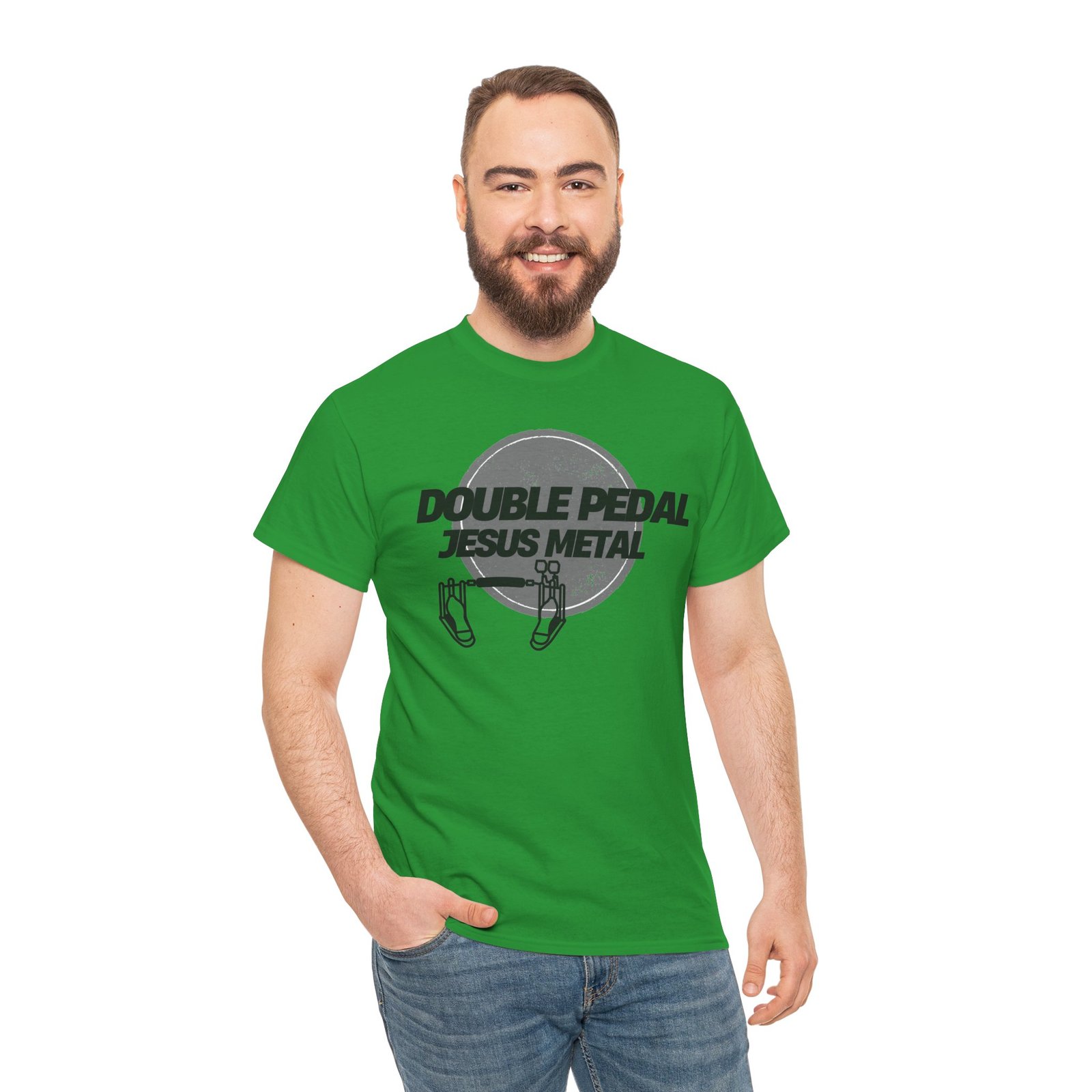Double Pedal Jesus Metal Tee - Image 8