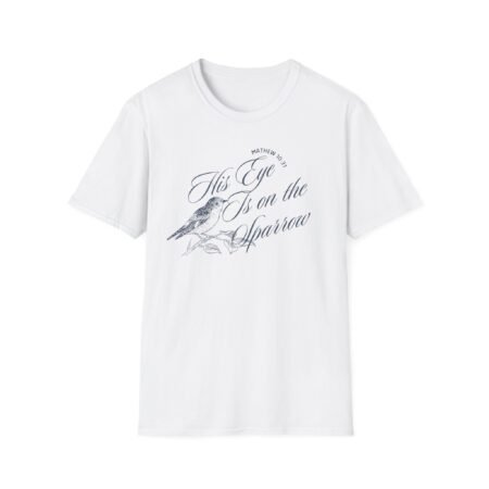 Sparrow Graphic Tee — "His Eye Is on the Sparrow" Inspirational Bird Shirt