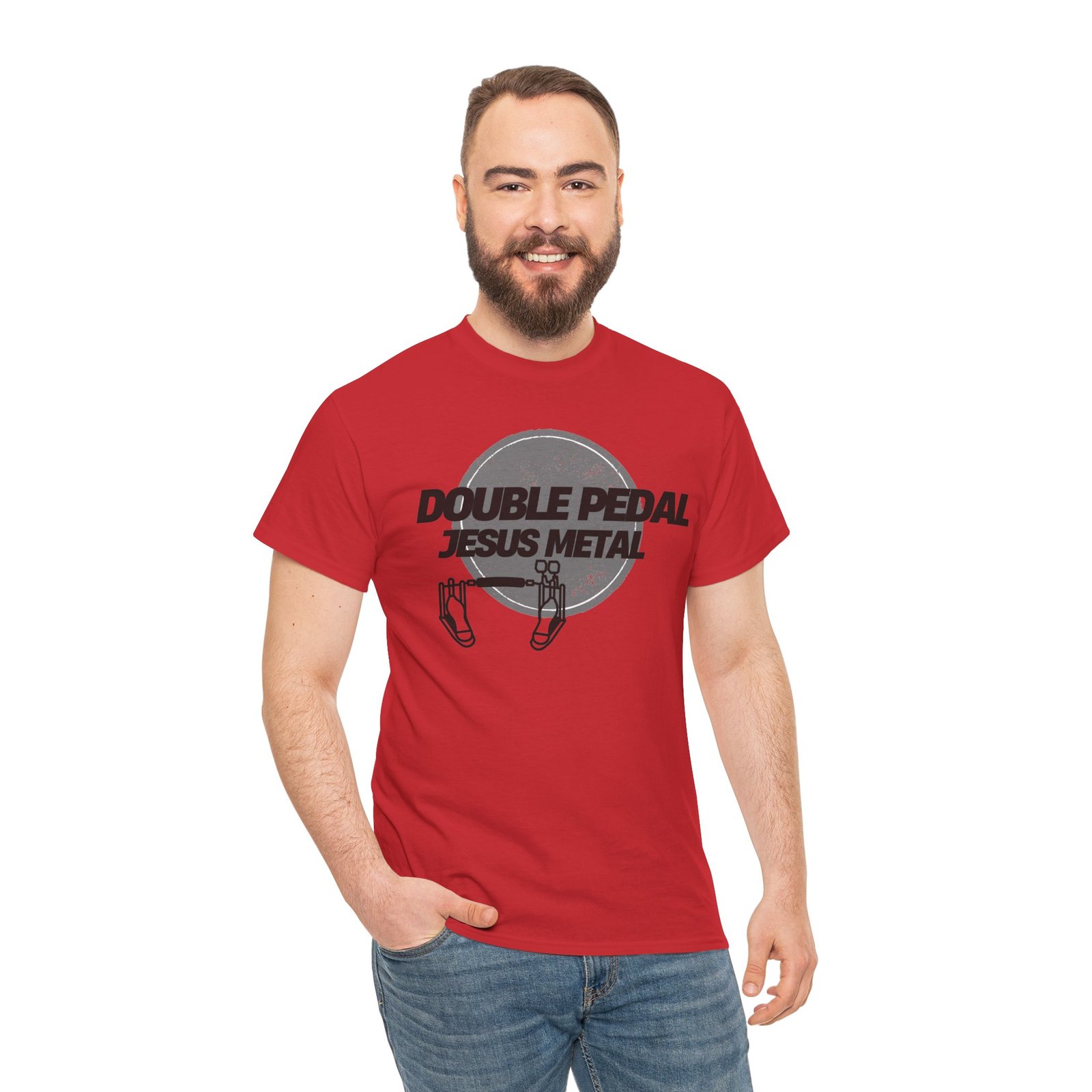 Double Pedal Jesus Metal Tee - Image 4