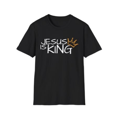 Jesus Is King T-Shirt — Faith Graphic Tee with Crown Accent